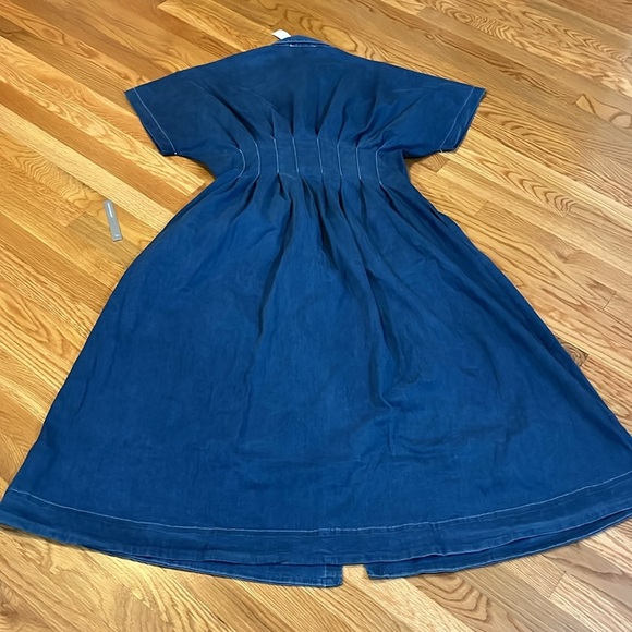 Anthropologie x Exquise The Tobie Button-Front Pleated Shirt Dress XL NWT READ - Picture 13 of 15